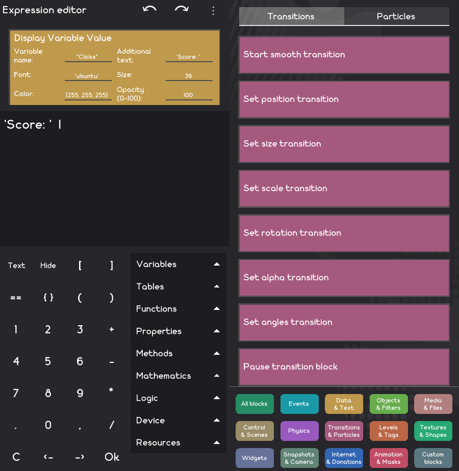 Expression Editor